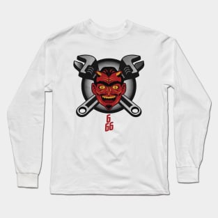 Vintage Mechanic Devil Long Sleeve T-Shirt